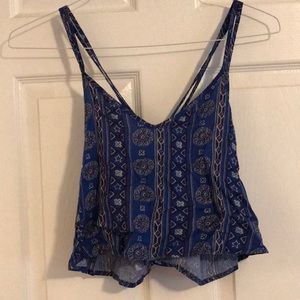 Crop top with criss cross back!
